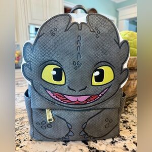 NWT Loungefly How to Train Your Dragon Toothless Cosplay Mini Backpack